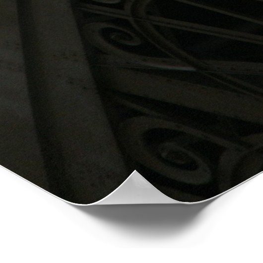 Eiffel im Schatten Poster (Ecke)