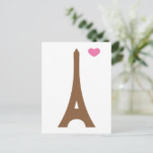 Eiffel in der Liebe... Postkarte (Stehend Vorderseite)