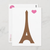 Eiffel in der Liebe... Postkarte (Vorne/Hinten)
