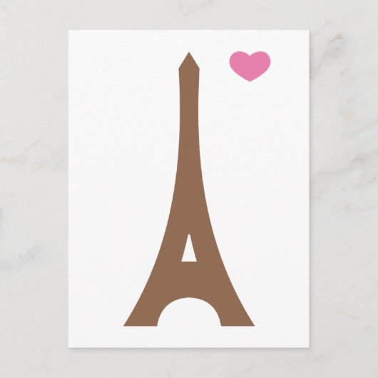 Eiffel in der Liebe... Postkarte (Vorderseite)