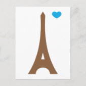 Eiffel in der Liebe... Postkarte (Vorderseite)