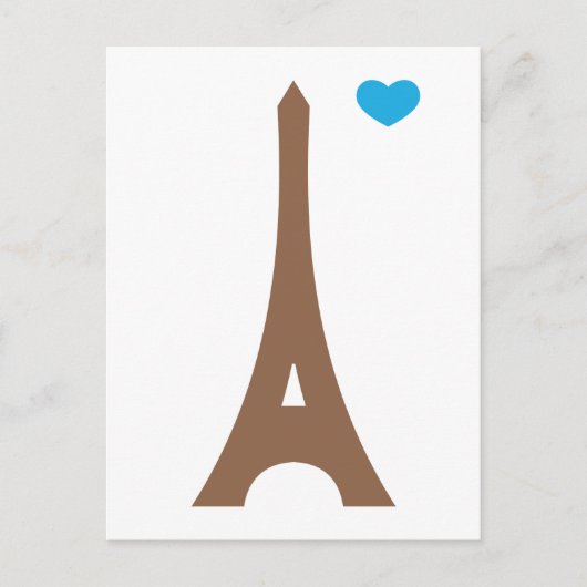 Eiffel in der Liebe... Postkarte (Vorderseite)
