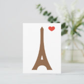 Eiffel in der Liebe... Postkarte (Stehend Vorderseite)