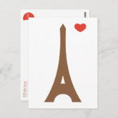Eiffel in der Liebe... Postkarte (Vorne/Hinten)