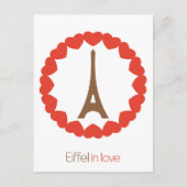 Eiffel in der Liebe... Postkarte (Vorderseite)