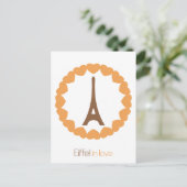 Eiffel in der Liebe... Postkarte (Stehend Vorderseite)