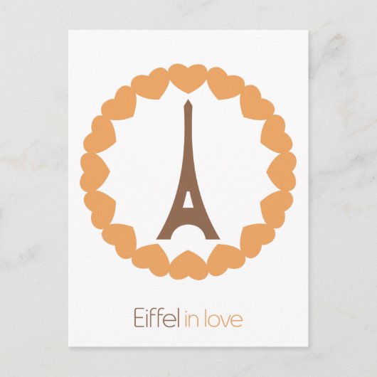 Eiffel in der Liebe... Postkarte (Vorderseite)