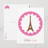 Eiffel in der Liebe... Postkarte (Vorne/Hinten)