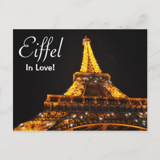Eiffel in Liebe Postkarte