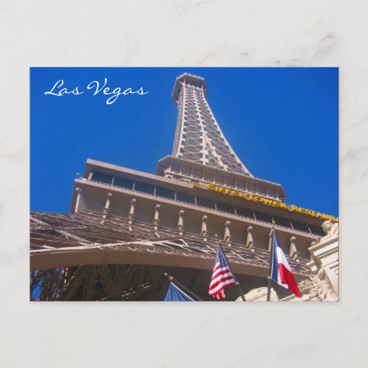 Eiffel las vegas postkarte (Vorderseite)