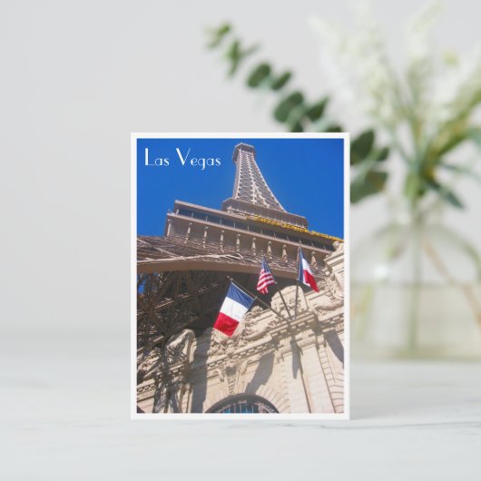 Eiffel las vegas postkarte (Stehend Vorderseite)