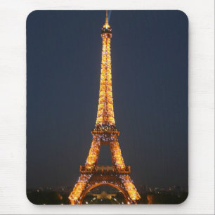 Eiffel nachts mousepad