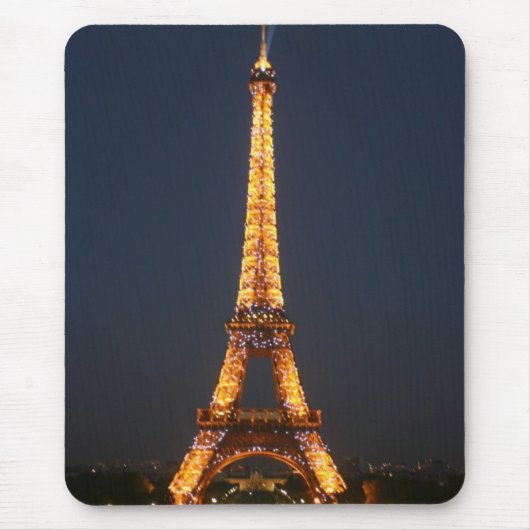Eiffel nachts mousepad (Vorne)