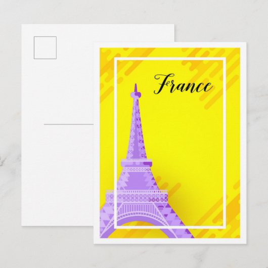 Eiffel Paris Frankreich Kunst, Kultur und Kultur Postkarte (Vorne/Hinten)