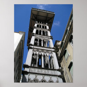 Eiffel - Santa Justa Elevator/Elvador Poster
