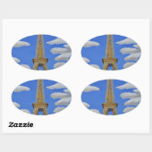 Eiffel Tower2.JPG Ovaler Aufkleber (Blatt)