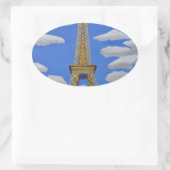 Eiffel Tower2.JPG Ovaler Aufkleber (Tasche)