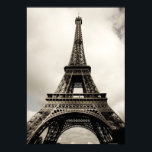 Eiffel Tower 9 Poster<br><div class="desc">Amazing Eiffel Tower in Paris,  France on cloudy day,  edited,  toned,  paris 2007 | Alexander Hafemann | AssetID: 76040898</div>