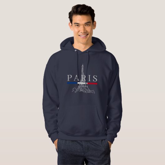 Eiffel Tower à Paris Boy's Hoodie (Vorne ganz)