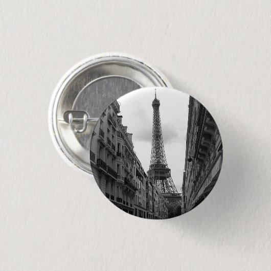 Eiffel Tower Abzeichen Button (Vorne & Hinten)