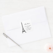 Eiffel Tower Address Sticker (Umschlag)