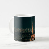 EIFFEL TOWER AM NACHT KAFFEETASSE (Vorderseite Links)