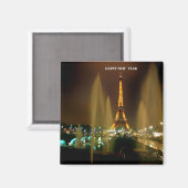 EIFFEL TOWER AM NACHT MAGNET (Vorderseite/Rückseite)