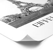 Eiffel Tower Arch Foto Print Poster (Ecke)