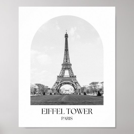 Eiffel Tower Arch Foto Print Poster (Vorne)