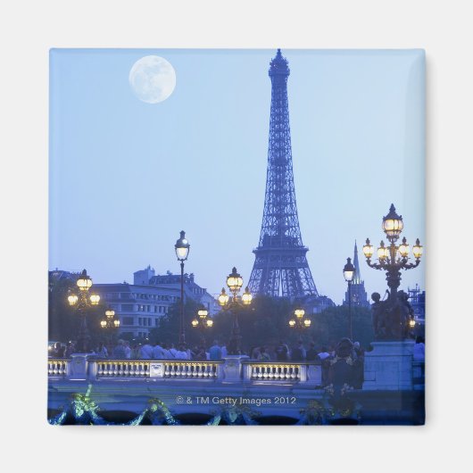 Eiffel Tower at Dusk Magnet (Vorne)