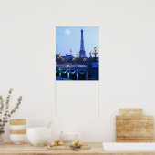 Eiffel Tower at Dusk Poster (Küche)