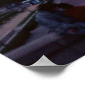 Eiffel Tower at Dusk Poster (Ecke)