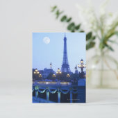 Eiffel Tower at Dusk Postkarte (Stehend Vorderseite)
