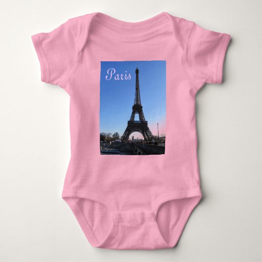 Eiffel Tower Baby Strampler (Vorderseite)