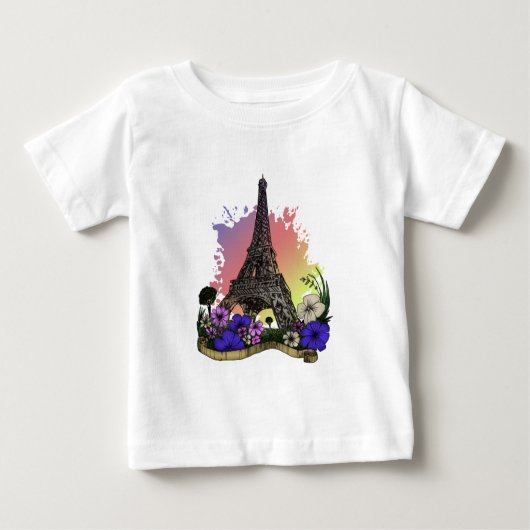 Eiffel Tower Baby T-shirt (Vorderseite)