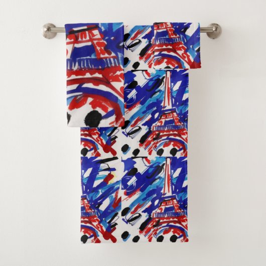Eiffel Tower Badhandtuch Set (Insitu)