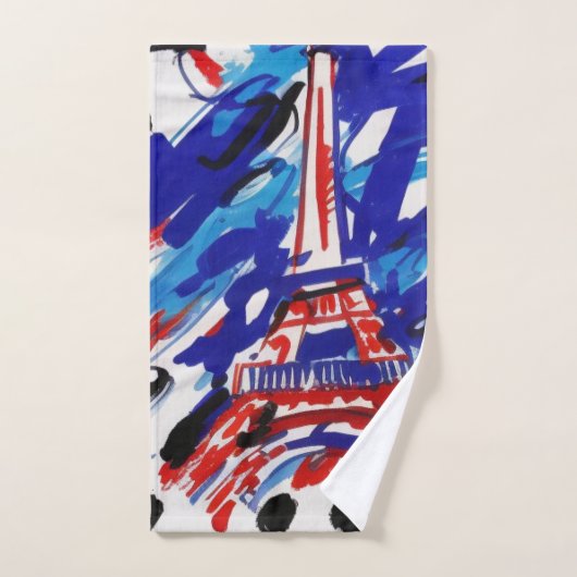 Eiffel Tower Badhandtuch Set (Handtuch)