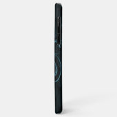 Eiffel Tower Blue Floral Wirbel Case-Mate iPhone Hülle (Hinten/Links)