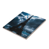 Eiffel Tower Blue Night Fliese (Seite)