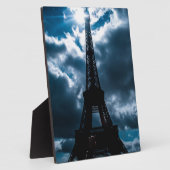 Eiffel Tower Blue Night Fotoplatte (Seite)