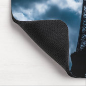 Eiffel Tower Blue Night Mousepad (Ecke)