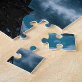 Eiffel Tower Blue Night Puzzle (Seite)