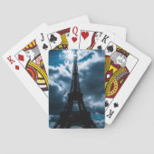 Eiffel Tower Blue Night Spielkarten (Rückseite)