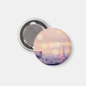 Eiffel Tower Bokeh Montmartre Foto Magnet (Vorderseite/Rückseite)