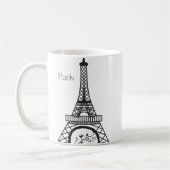 Eiffel Tower Bonjour Paris Tasse (Links)