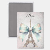 Eiffel Tower & Bow Magnet (Vorderseite/Rückseite)