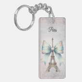 Eiffel Tower & Bow Magnet Schlüsselanhänger (Vorderseite links)