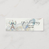 Eiffel Tower & Bow Mini Business Card Mini Visitenkarte (Vorderseite)