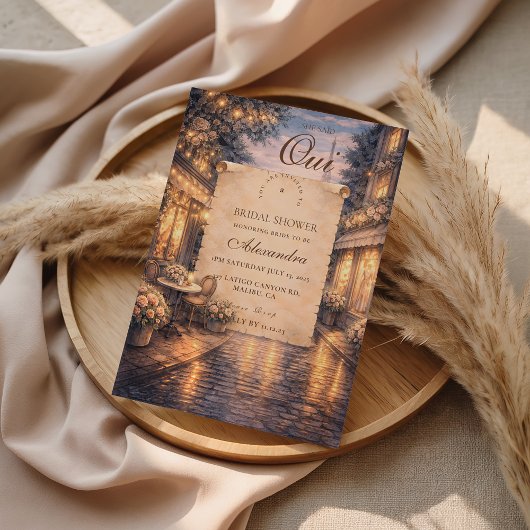 Eiffel Tower Bridal Shower Einladung