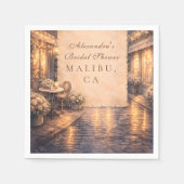 Eiffel Tower Bridal Shower Serviette (Vorderseite)